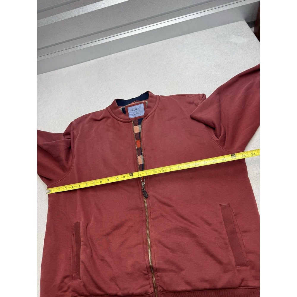 L.L. Bean Rust Red Bomber Jacket - Picture 5 of 9